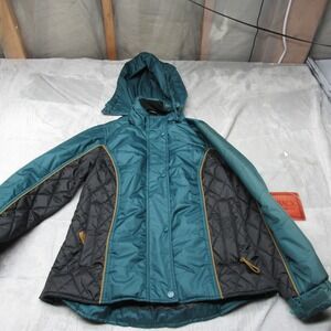 Outback Trading Jacket Women Small Teal Beatrix Insulated Rain Ripstop $110 NEW